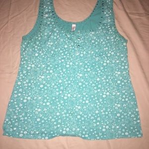 Gitano tank top sz xl teal